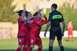 Proteste delle giocatrici del Bari dopo il gol di Tatiana Bonetti