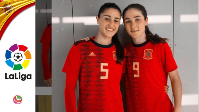 Jana Fernandez e Bruna Vilamala con la maglia della Spagna