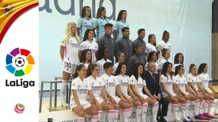 foto rosa Real Madrid con Florentino Perez