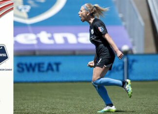 La centrocampista McCall Zerboni allo Sky Blue FC
