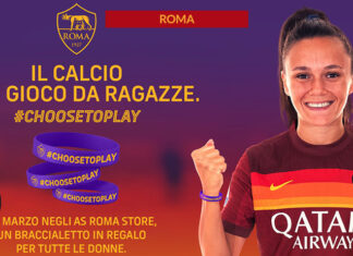 8 marzo: la Roma lancia la campagna #Choosetoplay