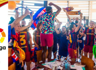 3 partite per il Triplete del Barcellona festa vittoria campionato Barcellona