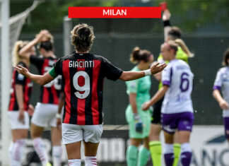 Rossonere battute al Vismara: 3-1 Fiorentina