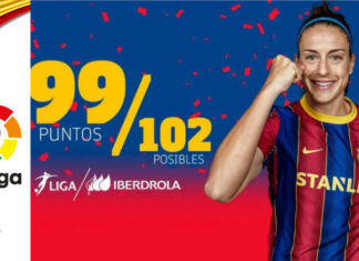 Il Barcellona chiude il campionato a quota 99 con 33 vittorie su 34 partite! Barcellona, record punti