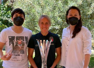 Calcagno in visita alla Nazionale Femminile