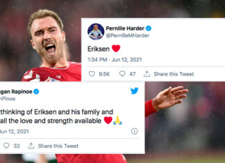 Megan Rapinoe e Pernille Harder: messaggi di supporto per Christian Eriksen
