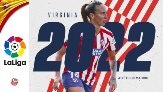 PrimeraDivision-Femenina-2021-AtleticoMadrid-VirginiaTorrecilla-2022 Virginia Torrecilla, rinnovo 2022