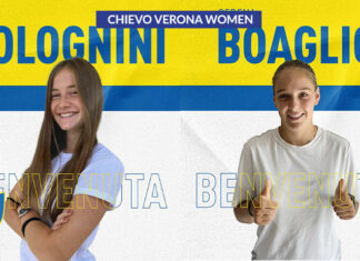 Il Chievo Verona Women è lieto di annunciare l’acquisto a titolo temporaneo di Serena Boaglio e di Gaia Bolognini