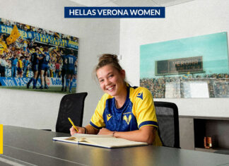 La centrocampista Anna Catelli è gialloblù