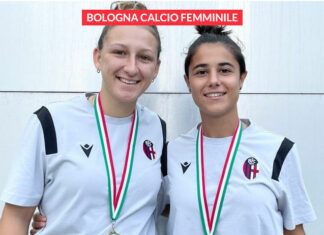 Beatrice Sciarrone e Sara Zanetti, Bologna: la gioia delle due felsinee dopo le prove nella Rappresentativa U20 della LND bologna-Beatrice-Sciarrone-Sara-Zanetti