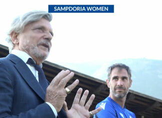 Il presidente Massimo Ferrero in visita alla Sampdoria Women: “Siamo presenti e saremo sempre con voi!”