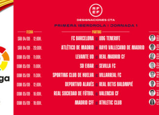 22 arbitri e 32 assistenti donna nella prossima Primera Iberdrola sorteggio arbitre Primera Iberdrola, prima giornata