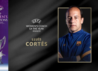 Lluís Cortés vince il premio Allenatore dell’Anno UEFA 2020/21 per il calcio femminile