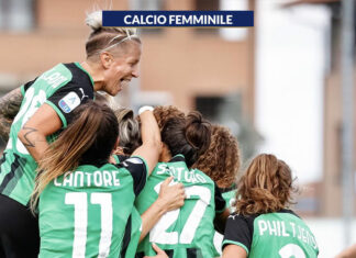 Il Sassuolo batte la Lazio e raggiunge la Juventus in vetta, 1-0 del Milan, ko dell’Inter