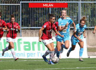 Rossonere di forza, cuore e carattere: 1-0 a Napoli