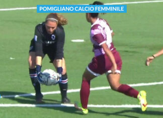 Pomigliano furioso: direzione arbitrale non vede un tocco di mani fuori area di Tampieri sampdoria-pomigliano