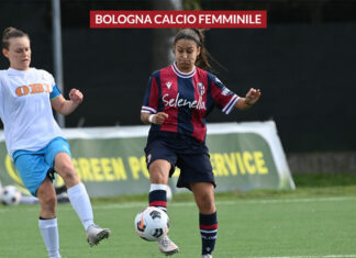 Ilaria Cavazza difensore centrale del Bologna, fino ad ora sempre titolare nel campionato di serie C a soli 16 anni