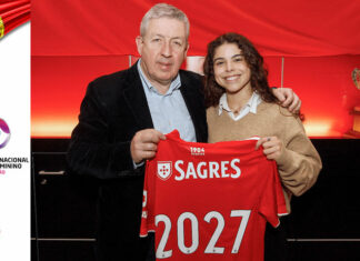 Il Benfica annuncia la più giovane giocatrice di sempre in Portogallo a firmare un contratto da professionista
