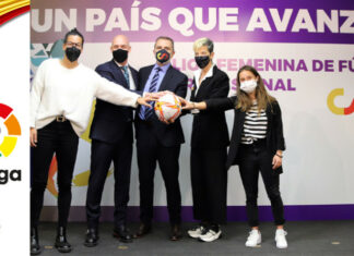 Approvati gli statuti per la professionalizzazione del campionato femminile spagnolo 14 marzo 2022 Sheila Elorza, Lola Romero, Marta Carro, Miquel Iceta Llorens e Luis Rubiales