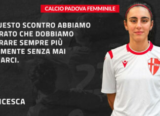 Francesca Cuci, Padova Femminile: “Da questo scontro abbiamo imparato che dobbiamo lavorare sempre più duramente senza mai fermarci”