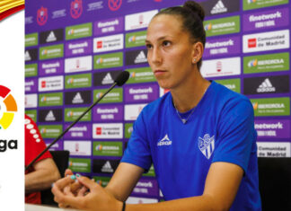 Cinta Rodriguez prima di Sporting Huelva-Granadilla Tenerife: “Tutto può succedere in una partita secca” Cinta Rodriguez, Sporting Huelva