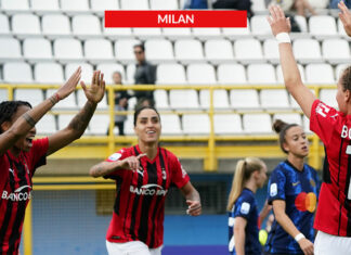 Le rossonere si regalano il derby: 3-0