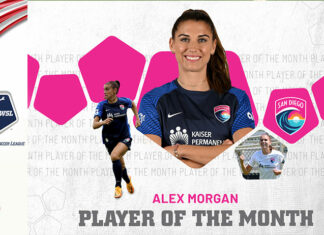 NWSL: Alex Morgan giocatrice del mese di Maggio