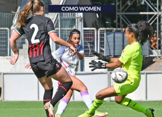 Il Como Women, alla sua prima uscita ufficiale, esce sconfitto: vince il Milan per 2-0