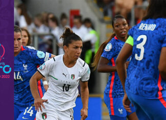 Euro2022: Wendie Renard, capitano della Francia, dopo lo straripante successo contro l’Italia avverte: ”vincere l’Europeo è l’obbiettivo!”