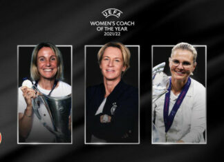 Candidate UEFA Women’s Coach of the Year: Sonia Bompastor, Martina Voss-Tecklenburg, Sarina Wiegman