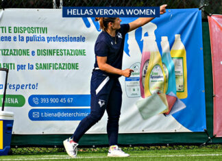 Veronica Brutti, coach Hellas Verona Women: “Il derby è sempre una partita speciale, pronta per viverlo per la prima volta come allenatrice”