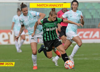 Sassuolo-Inter: 3-5-2 contro 4-2-3-1, ma in fase di possesso è tutto un 4-4-2