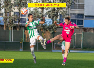 Como-Sassuolo: Kubassova spara 7 colpi contro una Lonni maggiormente impegnata a costruire (70 palloni giocati) che a parare (3 interventi)