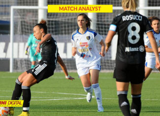 Juventus vs Como: Martina Rosucci con i suoi 99 passaggi riusciti (pari al 88% di tutti i palloni transitati da dietro) detta le linee Panini Digital