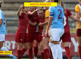 Roma-Pomigliano: 13 parate di Cetinja su 37 tiri giallorossi tengono in partita le ospiti, schiacciate nella propria area e alla costante ricerca di Taty con 25 palloni