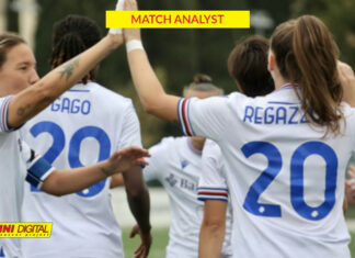 Sampdoria Women vs Parma: le crociate pressano, si rendono pericolose e conquistano la supremazia territoriale, senza tuttavia riuscire a scalfire la grande organizzazione difensiva delle blucerchiate