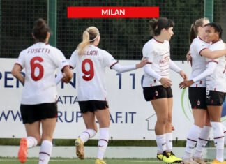 Le rossonere rimontano la Samp: 3-1 Doppietta di Dompig e primo timbro di Rubio Ávila, il Milan reagisce e torna a vincere in trasferta