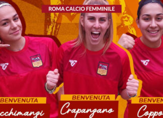 Roma Calcio Femminile: in giallorosso Sara Becchimanzi, Anna Crapanzano e Alice Coppola