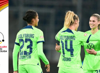 Al poker del Wolfsburg, che torna alla vittoria, risponde il poker del Bayern Monaco: campionato sempre aperto