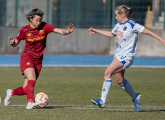 Valentina Giacinti calciatrice del mese di marzo 2023 AIC