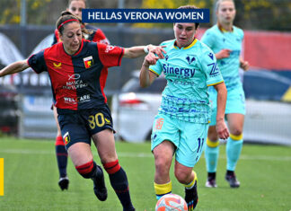 Il Verona passa a Genova grazie alla doppietta di Lotti