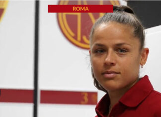 La centrocampista Laura Feiersinger, AS Roma, dopo appena una stagione saluta la capitale