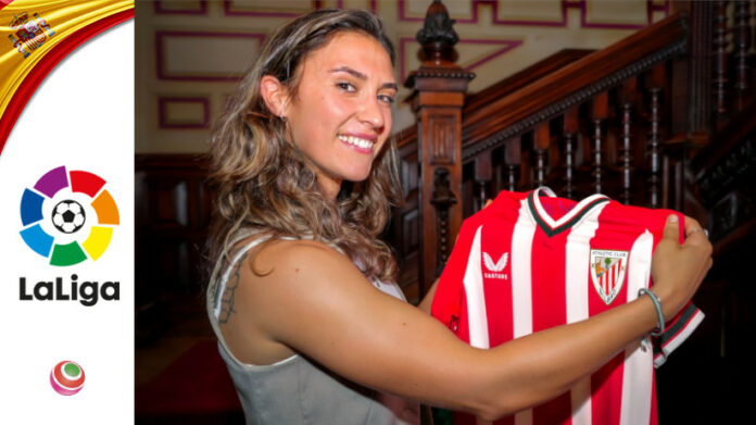 Nahikari Garcia con la maglia dell'Athletic 2023-24