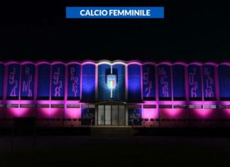 Per la prima volta il CTF di Coverciano si è illuminato di rosa