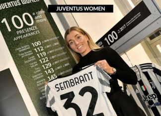 Sembrant consegna la maglia delle 100 presenze allo Juventus Museum