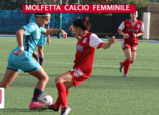 La Molfetta Calcio Femminile impegnata in trasferta, domenica a Roma, contro il Grifone Gialloverde