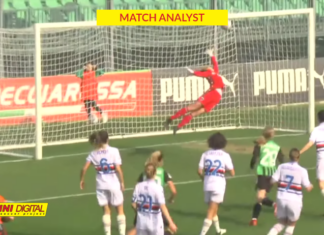 Sassuolo-Sampdoria 2-0 con i dati Panini Digital