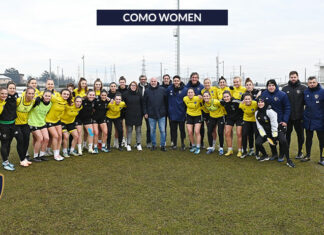 Il CT della Nazionale Andrea Soncin in visita al Como Women