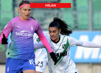 Il Milan cade al “Ricci”, contro il Sassuolo, restando tra le zone basse di classifica: poule salvezza