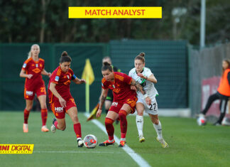 Il 3-0 della Roma sul Sassuolo secondo i dati Panini Digital